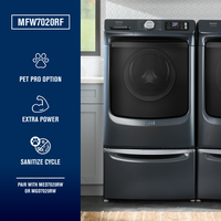 Maytag - 5.0 Cu. Ft. High-Efficiency Smart Front Load Washer with Steam and Pet Pro System - Midn... - Back View