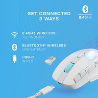 Turtle Beach - Kone XP Air Wireless Optical Gaming Mouse with Charging Dock and AIMO RGB Lighting... - Back View