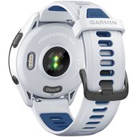 Garmin - Forerunner 265 GPS Smartwatch 46 mm Fiber-reinforced polymer - Black/Whitestone - Back View