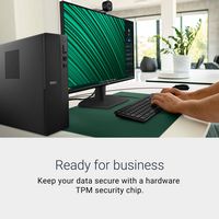 Dell - Desktop - Intel Core Ultra 7-265 - 16GB Memory - 1TB SSD - Black - Back View