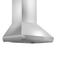 ZLINE - 30 inches - Externally Vented - Wall Range Hood - Silver - Back View