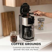 Ninja - DualBrew Coffee Grounds & Pods - Stainless Steel - Back View