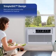 Friedrich - 12,000 BTU 550 Sq Ft Inverter Window Air Conditioner - White - Back View
