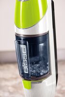 BISSELL - PowerFresh Vac & Steam All-in-One Vacuum and Steam Mop - White/ Green - Back View