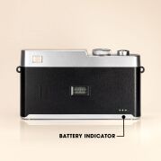Camp Snap - CS-Pro Screen Free Point & Shoot Digital Camera - Black - Back View