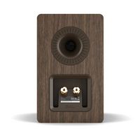 DALI - Kupid Designer Bookshelf Speakers - Dark Walnut - Back View