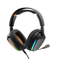 Glorious - GHS Eternal RGB Over-Ear Wired Gaming Headset for PC, PS5, PS4, Switch and Mobile - Black - Back View