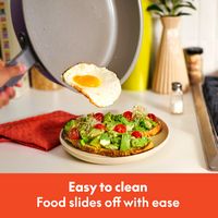 Bella - Fits-anywhere Kitchenware: 9-Piece Store More Ceramic Nonstick Cookware Set - Surf - Back View