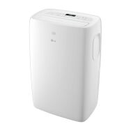 LG - 300 Sq. Ft. 7,000 BTU DOE Portable Air Conditioner - White - Back View