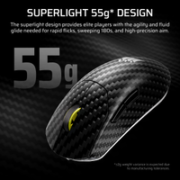 CORSAIR - SABRE v2 PRO Wireless FPS CF Gaming Mouse - Wireless - Black - Back View