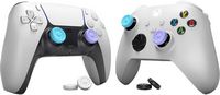 KontrolFreek - No-Slip Unversal Thumbgrips - Lavender and Aqua - Back View