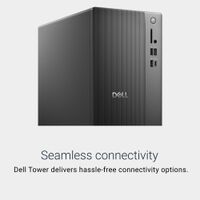 Dell - Desktop - Intel Core Ultra 5 225 2025 - 16GB Memory - 1TB Storage - Black - Back View
