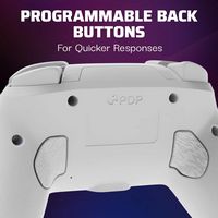 PDP - Afterglow Wave Wireless Pro Controller with Motion for Nintendo Switch, and Nintendo Switch... - Back View
