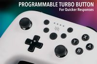 NEXT - Wireless Rechargeable Pro Controller for Switch 2 & Switch - Frost - Back View