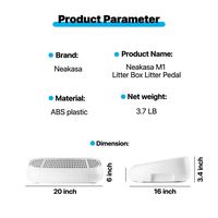 Cat Litter Ramp Step for Neakasa M1 and Other Litter Boxes - White - Back View