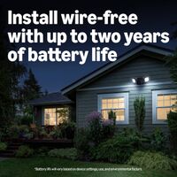 Blink - Outdoor 2K+ Floodlight Camera — Wireless smart security camera, 2K resolution, 700 lumens... - Back View