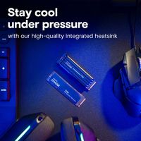 Crucial - T710 4TB Internal SSD PCIe Gen 5 x4 NVMe M.2 with Heatsink - Back View