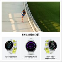 Garmin - Forerunner 970 GPS Smartwatch 47 mm Titanium - Soft Gold Titanium with French Gray Case ... - Back View