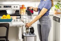 BISSELL - CleanView Upright Vacuum Cleaner - Black/Red - Back View