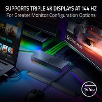 Razer - Thunderbolt 5 Docking Station - Mercury - Back View