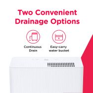 Frigidaire - 1500 Sq. Ft 22 Pint Dehumidifier - White - Back View