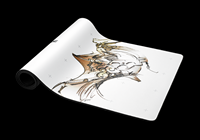 ASUS - ROG Scabbard II Gaming Mouse Pad (XXL) - KOJIMA PRODUCTIONS Edition - Back View