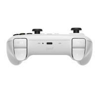 8BitDo - Ultimate 2.4G Wireless Controller with Dock and Hall Effect Joysticks - White - Back View