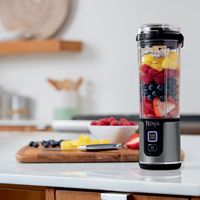 Ninja - Blast 18 oz. Portable Blender - Black - Back View