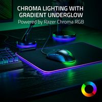 Razer Cobra Wired Gaming Mouse with Chroma RGB Lighting and 58g Lightweight Design - Wired - Black - Back View