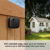 Blink - Outdoor 4 XR — Wireless security camera with extended range, up to 400 feet. Sync Module ... - Back View