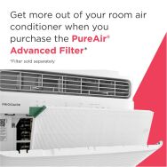 Frigidaire - 8,000 BTU 350 Sq. Ft. Smart Window Air Conditioner with Remote - White - Back View