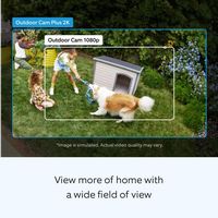 Outdoor Cam Plus, Plug-In with 2K Video and Ring Vision, Low-Light Sight, and Mount-Anywhere Vers... - Back View
