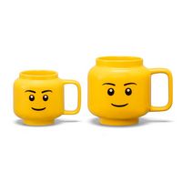 Room Copenhagen - LEGO: Classic Yellow Minifigures Boy Ceramic Mug, 17.9 oz - Back View
