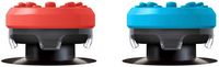 KontrolFreek - Splash edition thumbsticks Pro Controller - Red/Blue - Back View