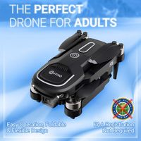 Contixo F16 FPV Drone - 1080P HD Camera, 2.4G RC, 6-Axis Gyro, Follow Me, Gesture Control, Headle... - Back View
