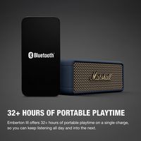 Marshall - Emberton III Portable Bluetooth Speaker with Rugged Waterproof / Dust-proof Wireless D... - Back View