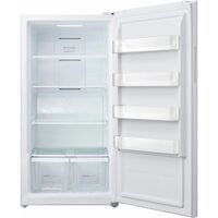 Frigidaire - 18 Cu. Ft. Garage Ready Upright Convertible Freezer / Refrigerator - White - Back View