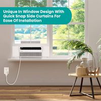 Hisense - 450 Sq. Ft. 12,000 BTU Cooling Window Air Conditioner Inverter - White - Back View