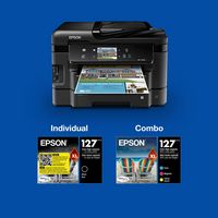 Epson - 127 4-Pack High Capacity Ink Cartridges - Black/Cyan/Magenta/Yellow - Back View
