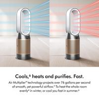Dyson - Purifier Hot+Cool HP2 De-NOx​ - White/Gold - Back View
