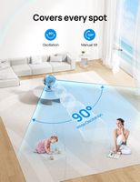 Dreo - Smart Desk Fan,Powerful 70 ft Whole Room Air Circulator Fan, 120°+90°oscillating fans with... - Back View
