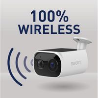 Swann - EVO Solar 2K Outdoor Wi-Fi Security Camera, Motion Detect, Night Vision, 2-Way Talk, Loca... - Back View