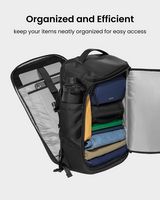 tomtoc - Navigator-T67 Travel Backpack 38L, TSA Friendly Flight Approved Carry-on Luggage Busines... - Back View