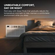 TCL - 450 Sq. Ft. 10,000 BTU Smart Through-the-Wall Air Conditioner with Wi-Fi and Remote - White - Back View