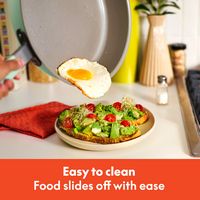 Bella - Fits-anywhere Kitchenware: 9-Piece Store More Ceramic Nonstick Cookware Set - Seaglass - Back View