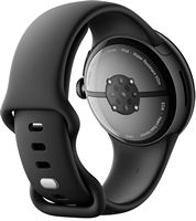 Google - Pixel Watch 3 (41mm) Smartwatch with Obsidian Band - Wi-Fi - Matte Black - Back View