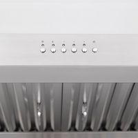 ZLINE - 36 inches - Externally Vented - Under cabinet Range Hood - Brushed Stainless Steel - Back View