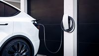 Tesla - Wall Connector Level 2 Hardwired Electric Vehicle (EV Charger) - up to 48A - 24' - White - Back View