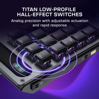 Turtle Beach - Command Series KP7 Wired Hall-Effect Gaming Keypad for PC - Black - Back View