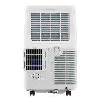 LG - 300 Sq. Ft. Smart Portable Air Conditioner 7,300 BTU - White - Back View
